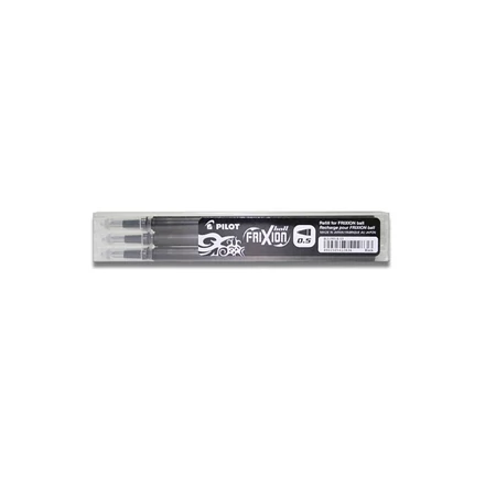 Tollbetét roller PILOT Frixion Clicker/Ball radírozható 0,25 mm fekete 3 darabos