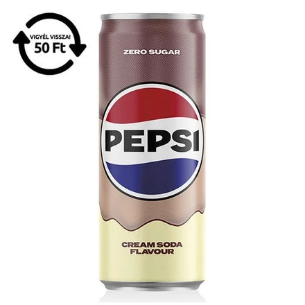 Üdítőital szénsavas PEPSI Treats Cream soda 0,24L DRS