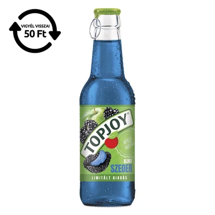 Üdítőital szénsavmentes TOPJOY alma-szeder üveges 0,25L DRS