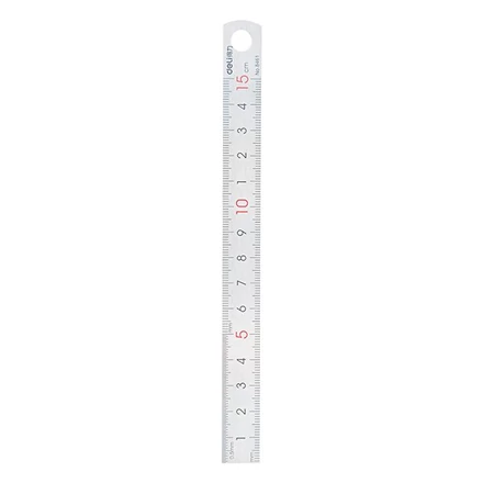 Vonalzó DELI fém 15 cm