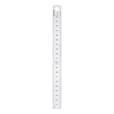 Vonalzó DELI fém 20 cm