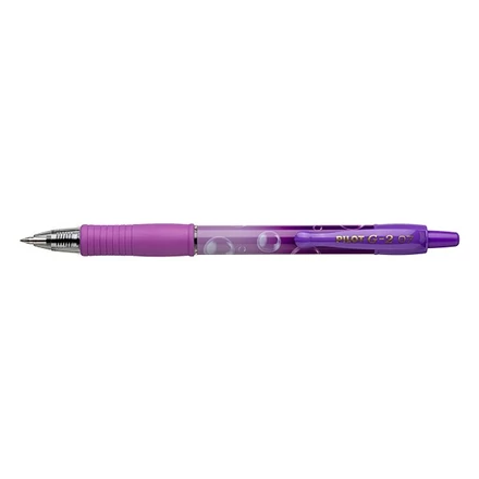 Zseléstoll PILOT G2 Bubble 0,7 lila test kék írásszín