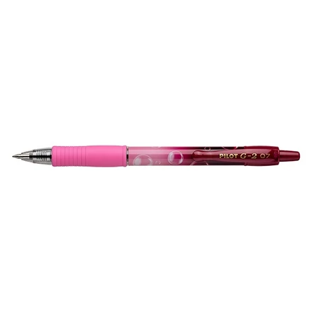 Zseléstoll PILOT G2 Bubble 0,7 rózsaszín test kék írásszín