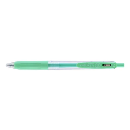 Zseléstoll ZEBRA Sarasa Clip Milk nyomógombos 0,5 mm pasztell zöld