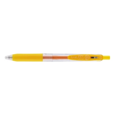 Zseléstoll ZEBRA Sarasa nyomógombos 0,5 mm sárga
