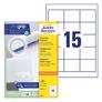 Kép 1/5 - Etikett AVERY 3672 64x50 mm fehér univerzális 1500 címke/doboz 100 ív/doboz