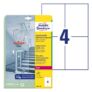 Kép 5/5 - Etikett AVERY L8013-10 105x148mm antimikrobiális átlátszó 40 címke/doboz 10 ív/doboz