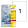 Kép 1/5 - Etikett AVERY L8011-10 210x297mm antimikrobiális átlátszó 10 címke/doboz 10 ív/doboz
