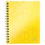 Kép 1/3 - Spirálfüzet LEITZ Wow A/5 80 lapos vonalas sárga