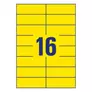 Kép 3/6 - Etikett AVERY 3455 105x37mm univerzális sárga 1600 címke/doboz 100 ív/doboz
