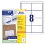 Kép 1/5 - Etikett AVERY 3660 97x67,7 mm fehér univerzális 800 címke/doboz 100 ív/doboz