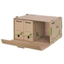 Kép 2/2 - Archiváló konténer dobozoknak ESSELTE Eco 439x259x340 mm előre nyíló tetővel barna