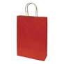 Kép 2/2 - Dísztasak CREATIVE Classic Simple XL 31x42x11 cm kraft egyszínű piros sodort füles