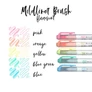 Kép 2/2 - Ecsetfilc kétvégű ZEBRA Mildliner Fluorescent 5 darabos