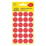 Kép 1/4 - Etikett AVERY 3004 jelölőpont 18mm piros 96 darabos