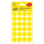 Kép 1/5 - Etikett AVERY 3007 jelölőpont 18mm sárga 96 darabos