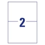 Kép 2/3 - Etikett AVERY 3655-200 210x148 mm fehér univerzális 440 címke/doboz 200+20 ív/doboz