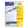 Kép 2/4 - Etikett AVERY 3664 70x33,8 mm fehér univerzális 2400 címke/doboz 100 ív/doboz
