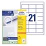 Kép 1/4 - Etikett AVERY 3670 64x36mm univerzális 2100 címke/doboz 100 ív/doboz
