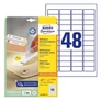 Kép 1/4 - Etikett AVERY L4736REV-25 45,7x21,2mm visszaszedhető 1200 címke/doboz 25 ív/doboz