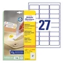 Kép 1/5 - Etikett AVERY L4737REV-25 63,5x29,6mm univerzális visszaszedhető 810 címke/doboz 30 ív/doboz