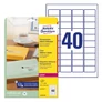 Kép 1/4 - Etikett AVERY L4770-25 45,7x25,4 mm átlátszó 1000 címke/doboz 25 ív/doboz