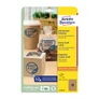 Kép 1/2 - Etikett AVERY L7103-25 63,5x42,3 mm környezetbarát ovális barna kraft 25 íves