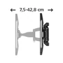 Kép 4/5 - Falitartó HAMA Prémium Full Motion 2 kar 94-228 cm 37"-90" fekete