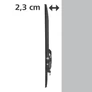 Kép 2/2 - Falitartó HAMA fix 81-165 cm 32"-65" fekete