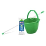 Kép 2/4 - Felmosó szett BONUS extra vödör 11L+ 120cm nyél + softmop pótfej kék
