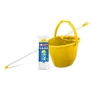 Kép 4/4 - Felmosó szett BONUS extra vödör 11L+ 120cm nyél + softmop pótfej kék