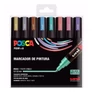 Kép 1/2 - Filctoll UNI Posca PC-5M metál színek 8 darabos