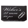 Kép 1/3 - Gemkapocs WEBER`S 28mm nikkel 100 darabos