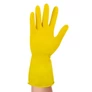 Kép 2/2 - Gumikesztyű BONUS háztartási latex sárga L