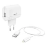 Kép 1/2 - Hálózati adapter HAMA USB-A 12W + Lightning kábel fehér