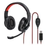Kép 1/5 - Headset vezetékes HAMA HS-USB400 fekete