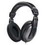 Kép 1/3 - Headset vezetékes HAMA Shell sztereó jack fekete/ezüst