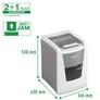 Kép 3/4 - Iratmegsemmisítő LEITZ IQ Autofeed smallOffice 100 P5 Pro mikrokonfetti 6 lap