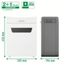 Kép 3/4 - Iratmegsemmisítő LEITZ IQ Protect Premium 8X konfetti 8 lap