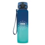 Kép 1/2 - Kulacs ARS UNA műanyag matt BPA-mentes motivációs ombre 1000 ml Dark sea