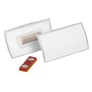 Kép 1/3 - Névjegykitűző DURABLE Click Fold 40x75 mm mágneses elfordulásmentes átlátszó