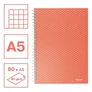 Kép 2/3 - Spirálfüzet kockás ESSELTE A/5 80 lapos Colour Breeze korall