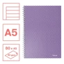 Kép 2/3 - Spirálfüzet vonalas ESSELTE A/5 80 lapos Colour Breeze levendula