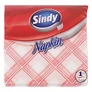Kép 1/2 - Szalvéta SINDY 1 rétegű 45 lapos 33x33 cm piros kockás