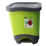 Kép 3/5 - Hulladéktároló pedálos szelektív Ekolux  Duo 2 részes 2x10,5L