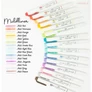 Kép 3/3 - Szövegkiemelő kétvégű ZEBRA Mildliner Cool&Refined, Fluorescent, Warm 1,4-4,0 mm 15 darabos