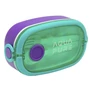 Kép 2/5 - Uzsonnás doboz AQUA PURE műanyag BPA mentes 210x120x70 mm zöld-lila