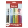 Kép 1/2 - Zsírkréta OPTIMA kerek 12 színű