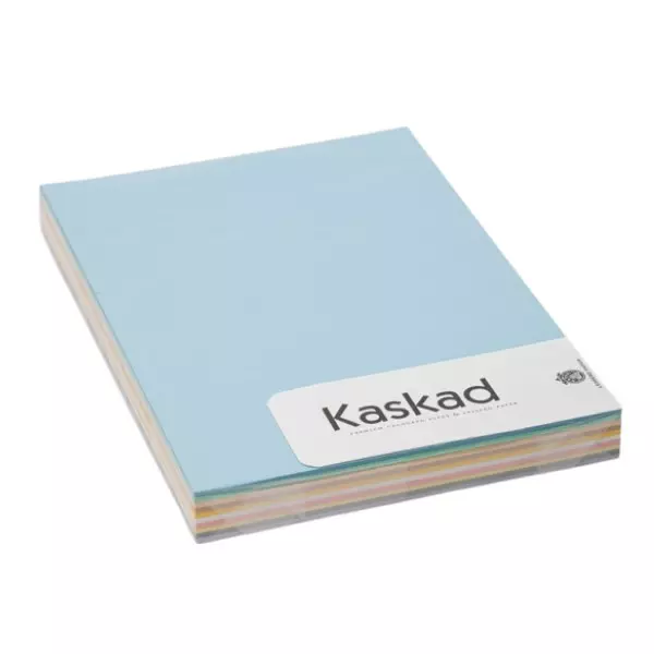 Dekorációs karton KASKAD Lessebo Colours A/4 2 oldalas 225 gr pasztell vegyes színek 10x10 ív/csomag