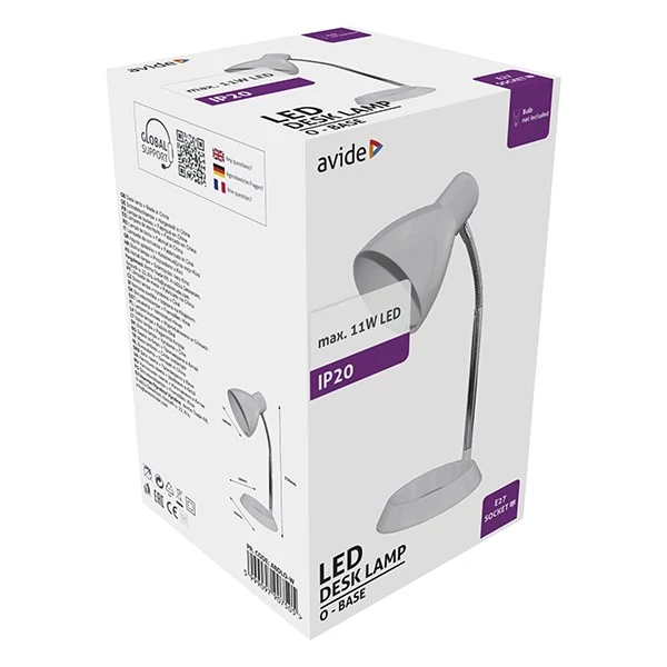 Asztali lámpa AVIDE Basic 11W fehér
